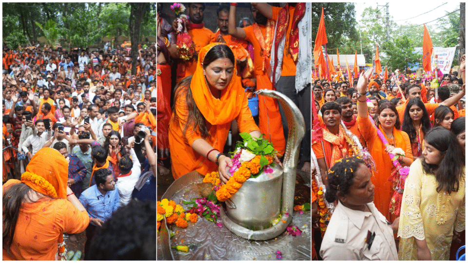 151 किलोमीटर की कांवड़ यात्रा पूर्ण, पंडरिया विधायक भावना बोहरा ने कांवड़ियों संग भोरमदेव में किया भोलेनाथ का जलाभिषेक; भगवामय हुआ कबीरधाम"